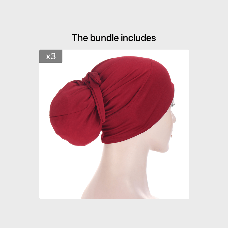 Strappy Beanie Turban Cap Headwear for Women