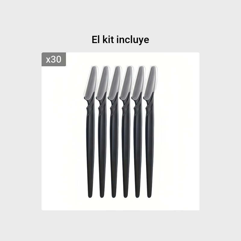 Cuchilla de recorte de cejas Macro, cuchillo raspador de cejas, raspador de  pelo, afeitadora de cejas, recortador de cejas, juego de herramientas de  belleza – Los mejores productos en la tienda online