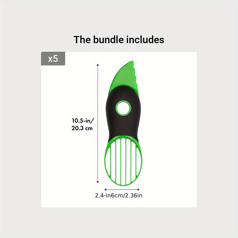 Dotala 3 in 1 Avocado Slicer Tool Works as a Splitter, Pitter and Cutter as  knife peeler scoop with Comfort-Grip Handle (Green-Slicer)