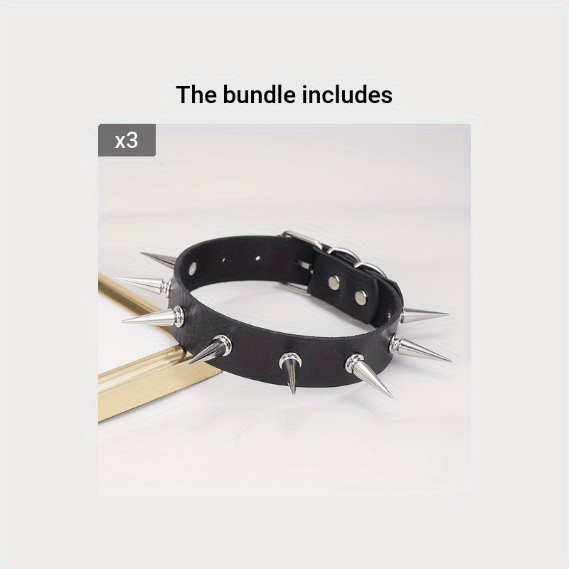 Studded Black Choker Necklace, Silver Studded Leather Choker, Black Leather Chokers  for Women Teens and Girls, Unisex Jewelry 