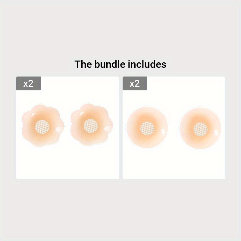Reusable Silicone Nipple Cover, Strapless Invisible Self-adhesive Breast  Lift Pasties, Women's Lingerie & Underwear Accessories