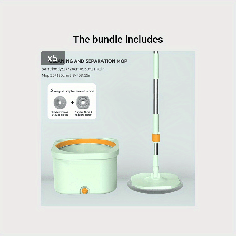 Mop Cloths / Mop Net Dirt Separation Hands free Mop Bucket - Temu