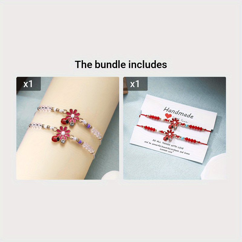 Ladybug Bracelet Set 