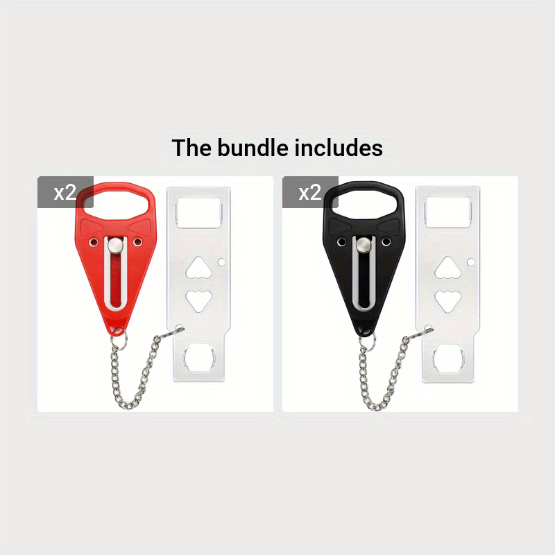 Portable Door Lock Extra Lock for Home Security & Privacy