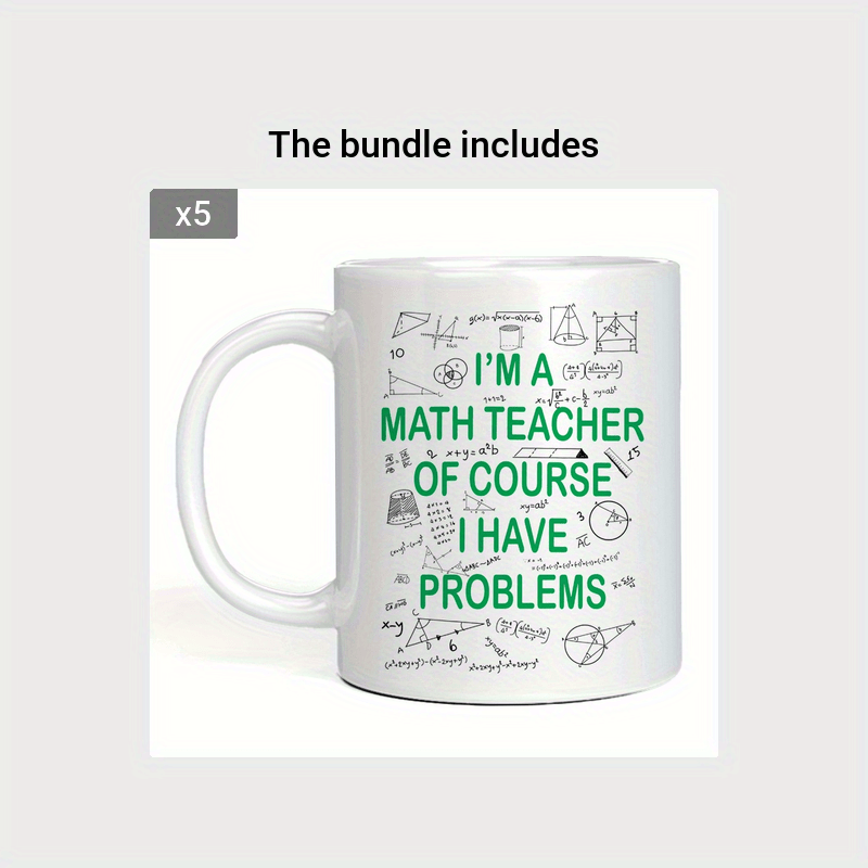 Funny Mug 'm A Math Teacher Course Problems Ceramic Coffee - Temu