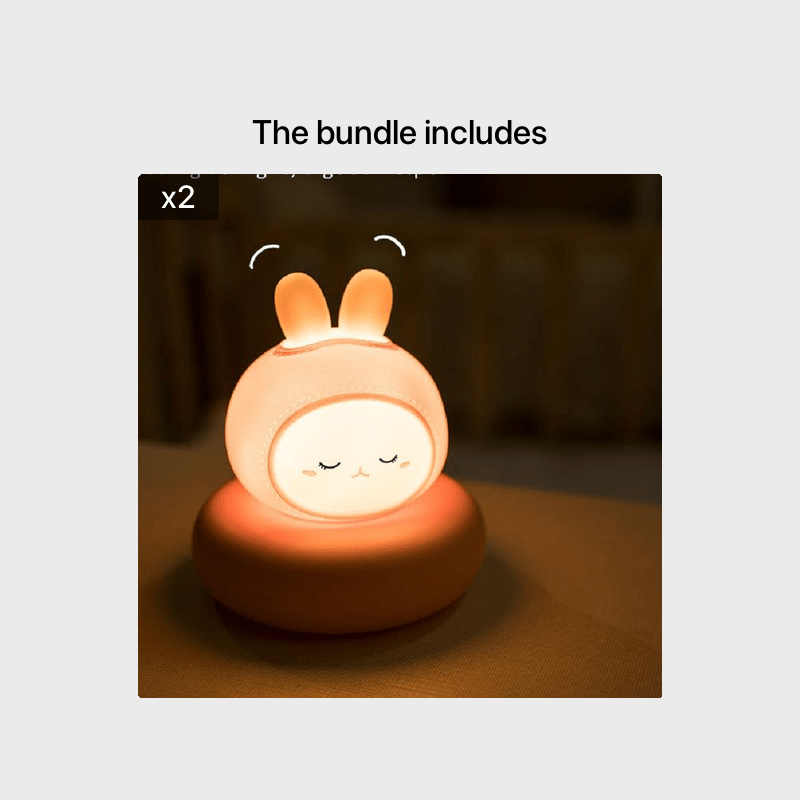 Cute Clap Control Pet Shaped Sleep Light Usb Charging Night - Temu