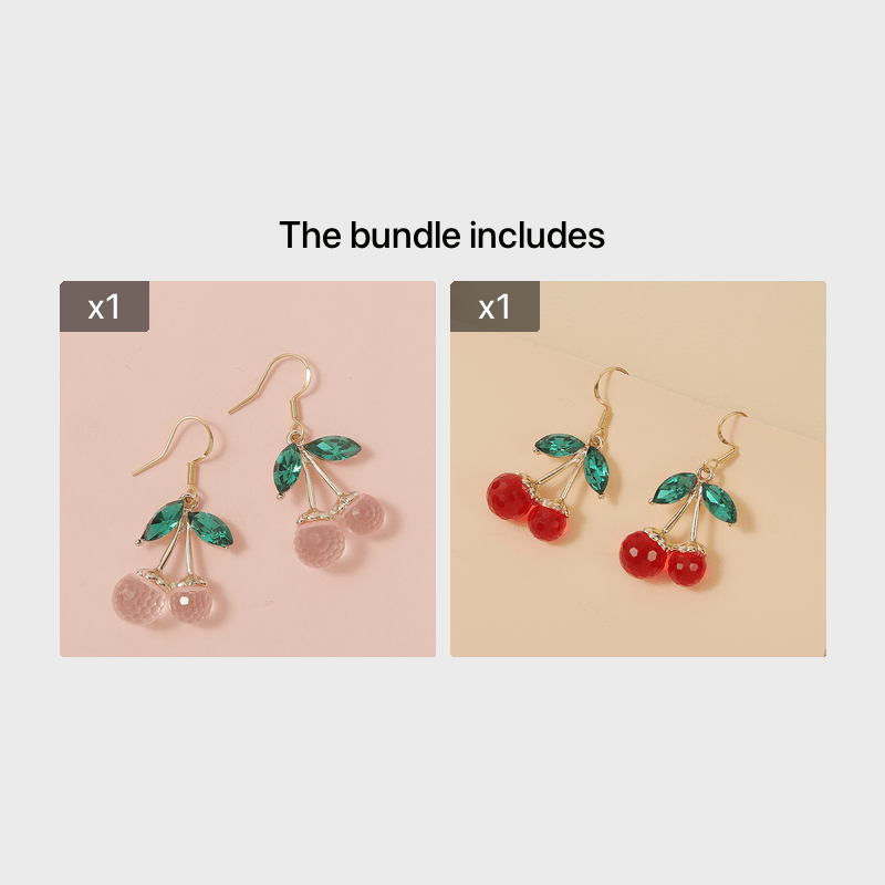 Cherry dangle store earrings