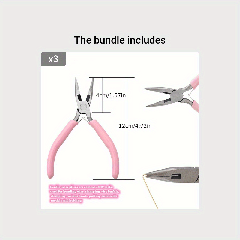 Flat Nose Pliers Tool for Jewelry Making and Crafts, tol0936