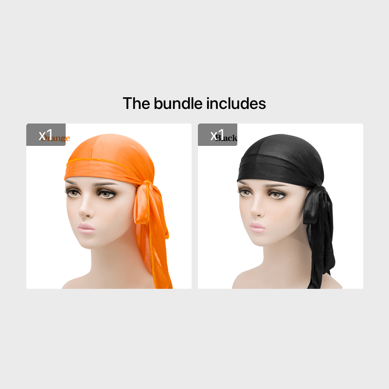 Silk Durag For Men Bandana Silky Du Rag Doo Rag - Temu