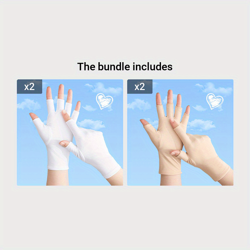 Gants anti-UV pour lampe à ongles en gel, gants de manucure en