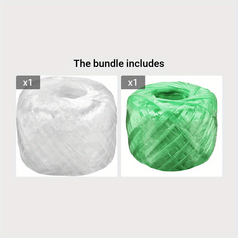 2 x BALLS OF PLASTIC STRING/TWINE HOME OR GARDEN, FACTORY USE