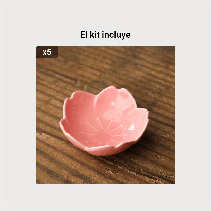 Platos De Cerámica Para Salsa De Flor De Cerezo De Primavera Temprana,  Cuenco Para Sumergir Sushi Con Condimento Pequeño, Soporte Para Bolsa De  Té, Vajilla Japonesa Sakura Rosa De 1,5 €