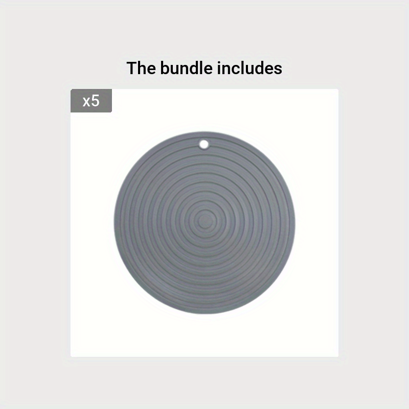 24cm Induction Cooker Protection Pad Silicone Trivet Mat Heat Resistant  Non-Slip