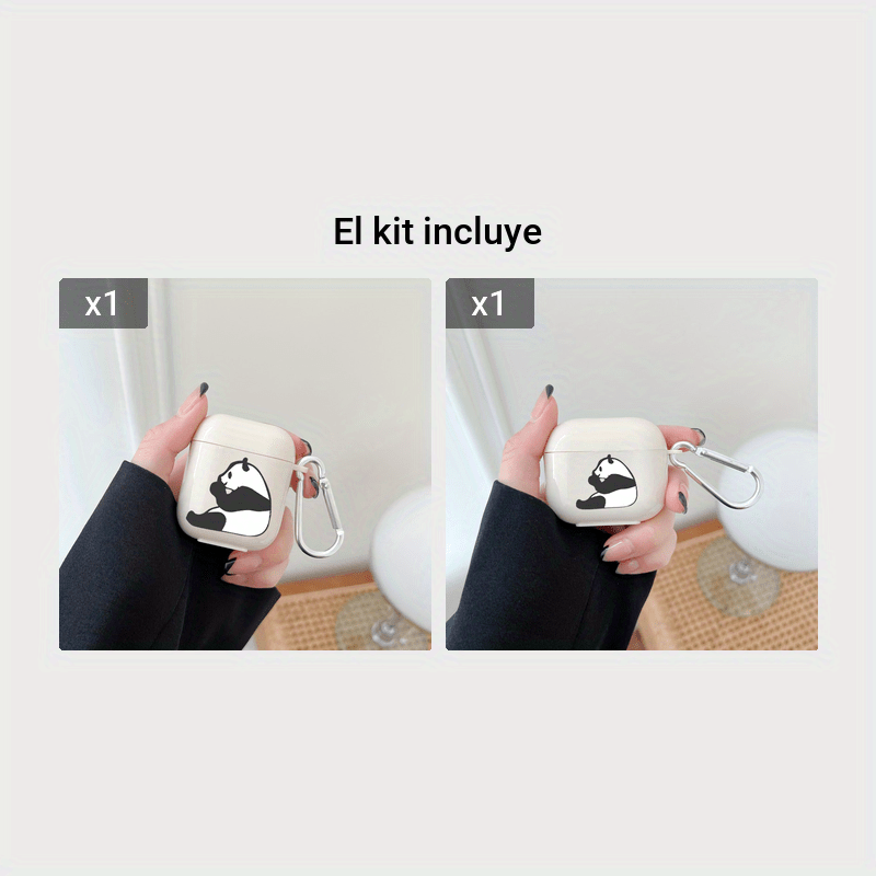 Funda Auriculares Gráficos Panda Airpods1 Airpods2 Airpods3 - Temu Mexico