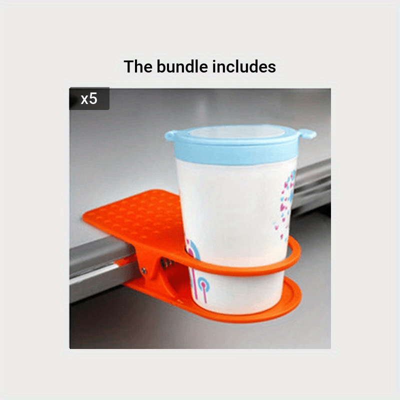 Porte-gobelet créatif pour l'eau, clip de support de table, clip de porte- gobelet de côté de bureau, fournitures de bureau en plastique de stockage  de table de côté - Temu Belgium