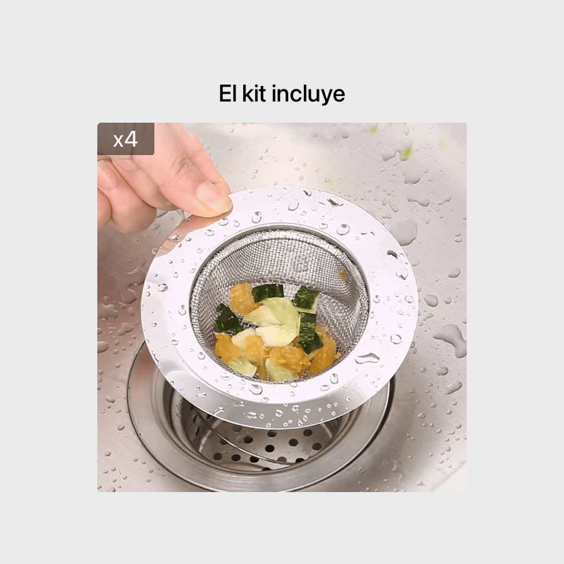 1 Filtro Fregadero Cocina Filtro Drenaje Suelo Acero - Temu