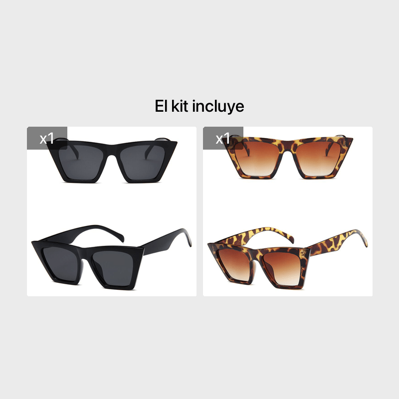 Gafas de sol de moda de ojo de gato para mujer, gafas de sol cuadradas de  gran tamaño con diseño elegante para mujer, gafas de sol de lujo para mujer