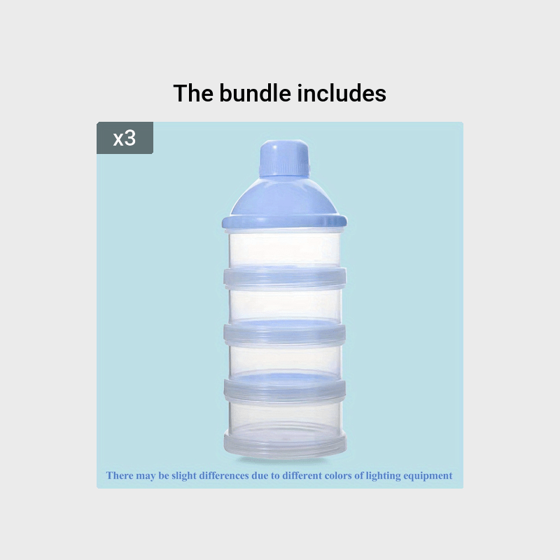 30g & 60g 4-Layer Portable Milk Powder Container, Spacious Formula Dispenser