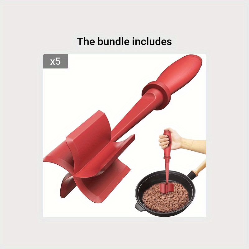 Upgrade Meat Chopper, Heat Resistant Meat Masher for Hamburger