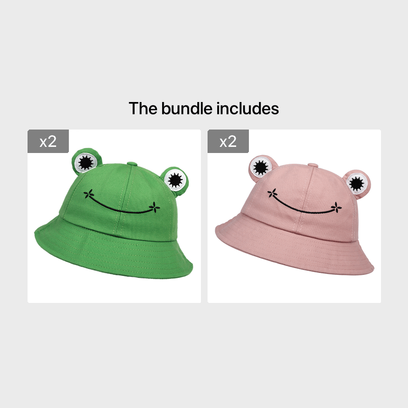 Cartoon Frog Bucket Hat Unisex Women's Hat New Year Presents Christmas  Valentine's Gift For Her