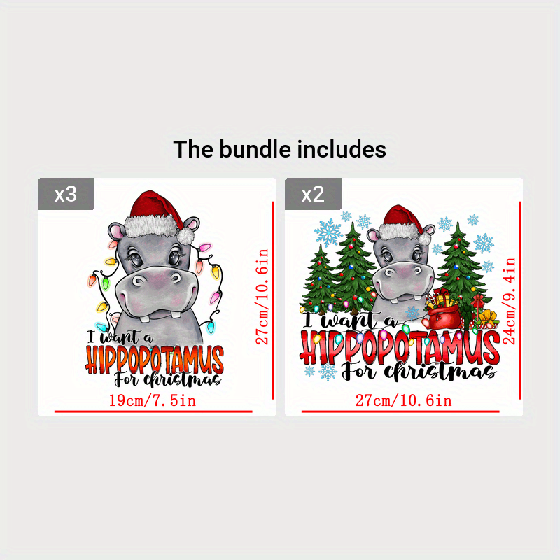 Retro Santa Printed Vinyl or HTV Bundle