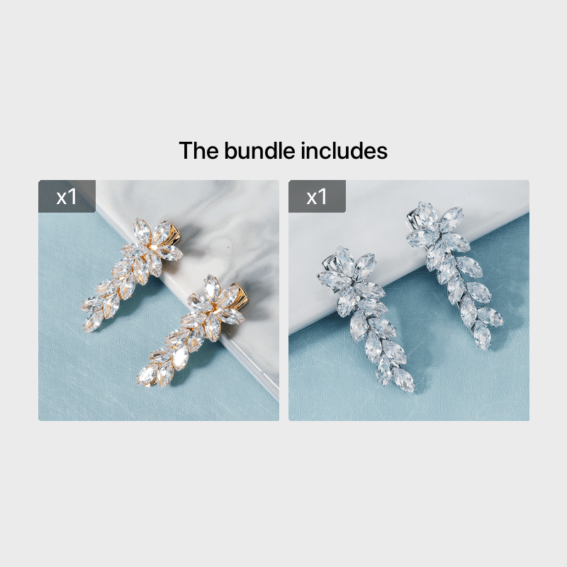 Image of 2/6pcs Simple Zirconia Hair Clips, Side Bangs Barrettes, Alloy Duckbill Clips With Rhinestone Embellishments, Cute Minimalist Style For Weddings And Casual Attire, Hair Accessorie