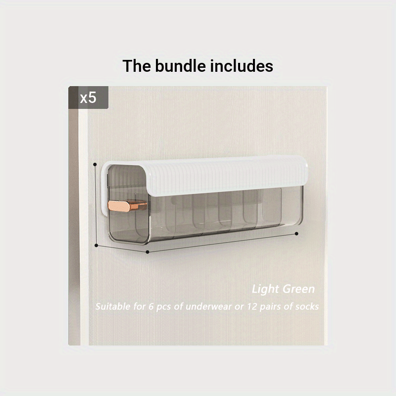 Drawer Underwear Organizer Divider with 6 Cells