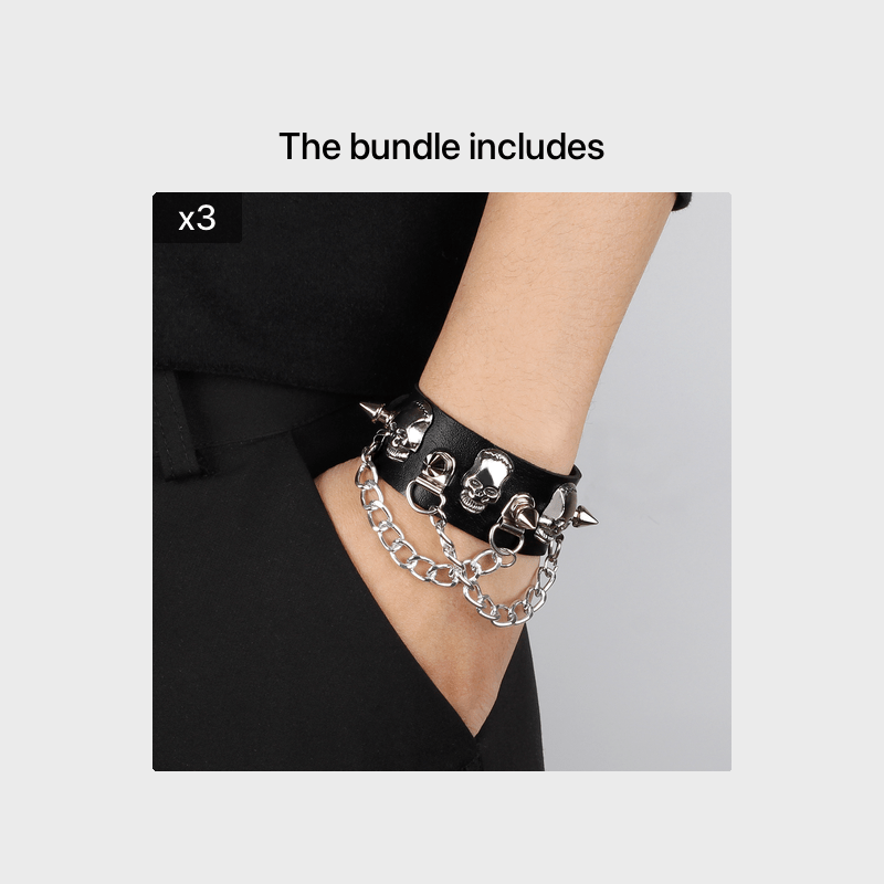 関送込 ILLUSORY Mechanical Punk Tourmaline Bracelet ILLUSORY Mechanical Punk Tourmaline Bracelet