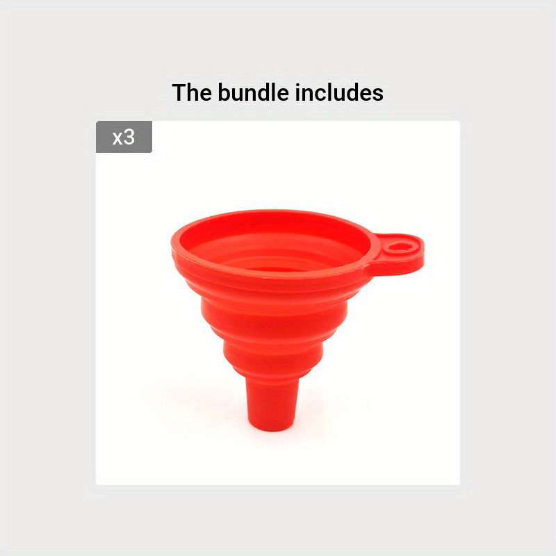 Silicone Funnel Kitchen Cooking Pouring Wine Foldable Storage