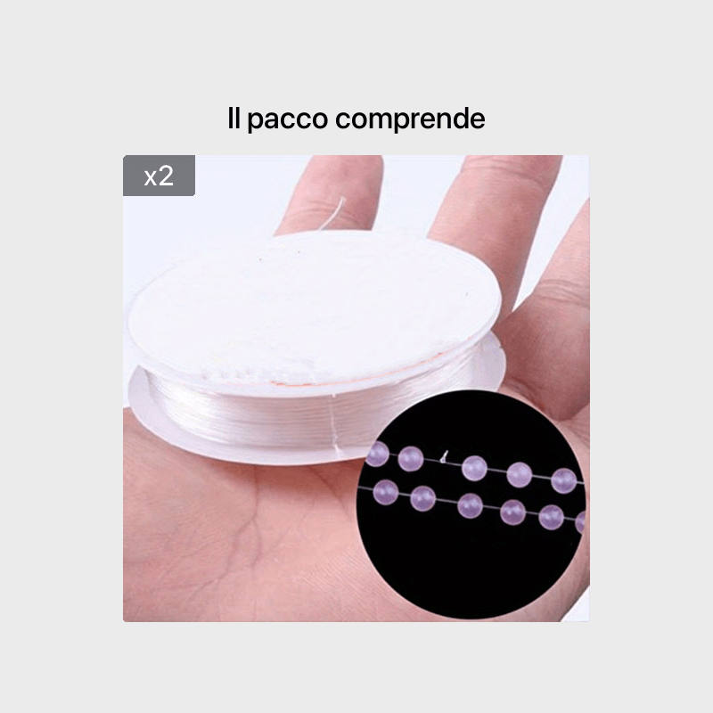 1968 Pollici/rotolo Cordone Elastico Resistente Perline Filo - Temu Italy