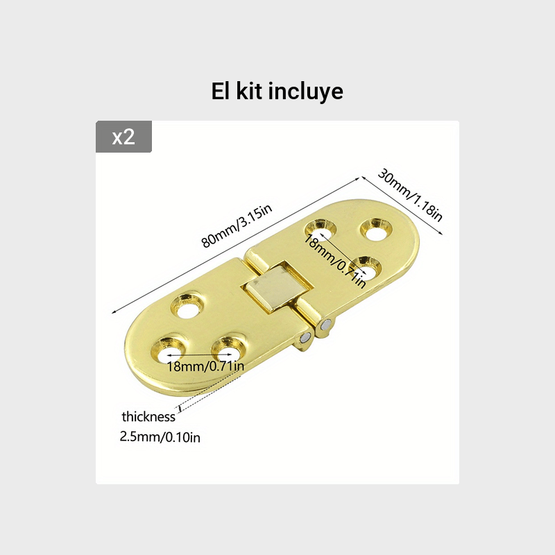 DOITOOL Bisagra de puerta oscilante Bisagra oculta Bisagra invisible Puerta  de gabinete Bisagra oculta Bisagra giratoria de 180 grados Bisagra de