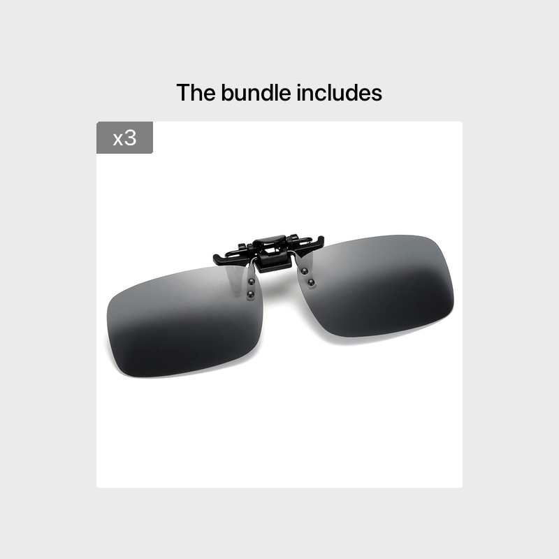 Men Clip on Sunglasses Polarized Flip up Eye Glasses For Outdoor