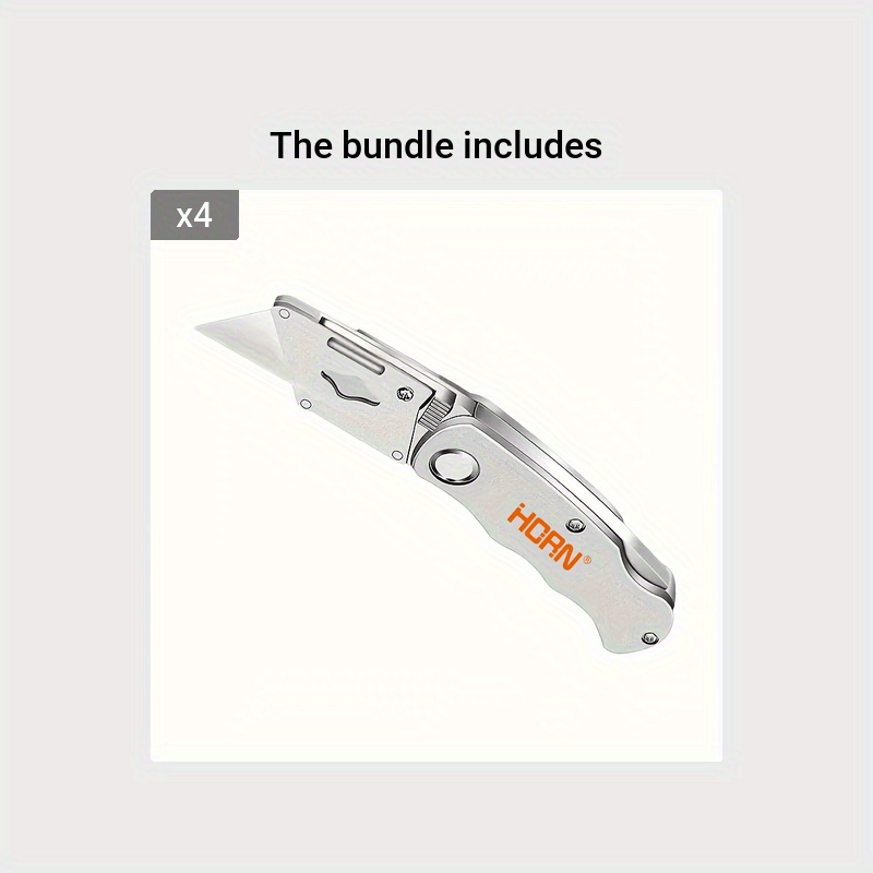 1pc Multifunction Folding Knife, Portable Pocket Knife, Electrician Utility  Knife With 10pcs Blades Paper Cutter DIY Hand Tools, Stainless Steel Utili