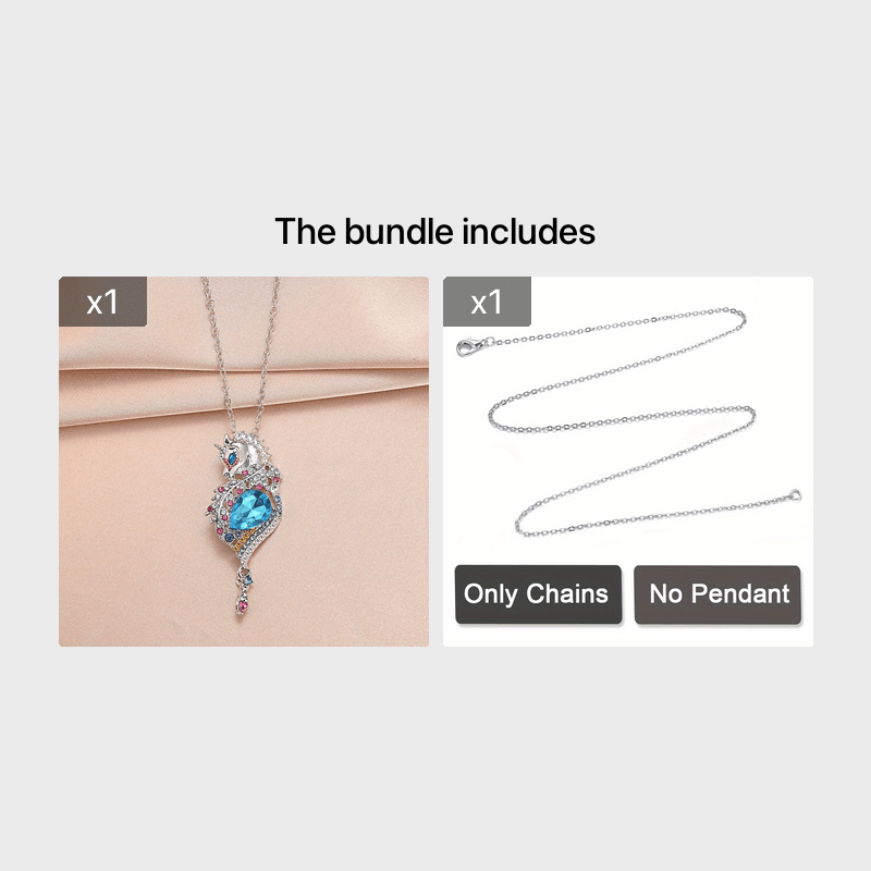 Seahorse Pendant Necklace for Men