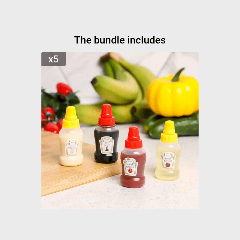 Mini Tomato Sauce Bottles Condiment Squeeze Bottles Plastic - Temu