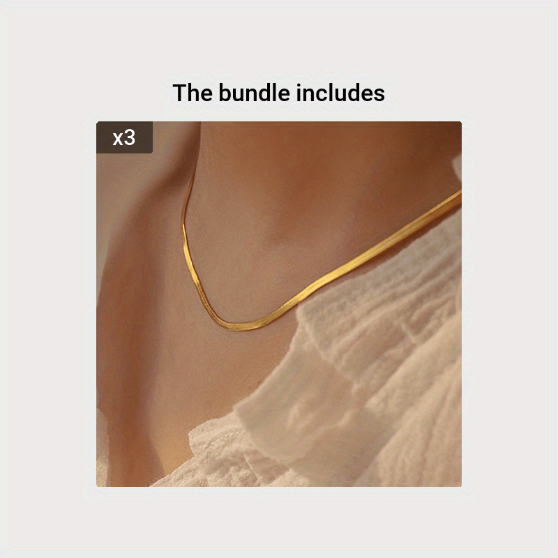 18K Gold Plated Wire Chain Necklace Adjustable Stainless Steel Neck Chain Jewelry, Jewels,Necklace for Women,Temu