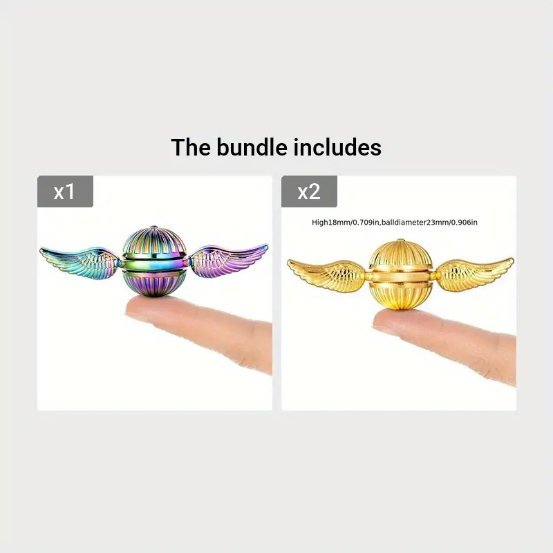  Golden Fidget Spinner Magic Orb Anxiety Sensory Toy