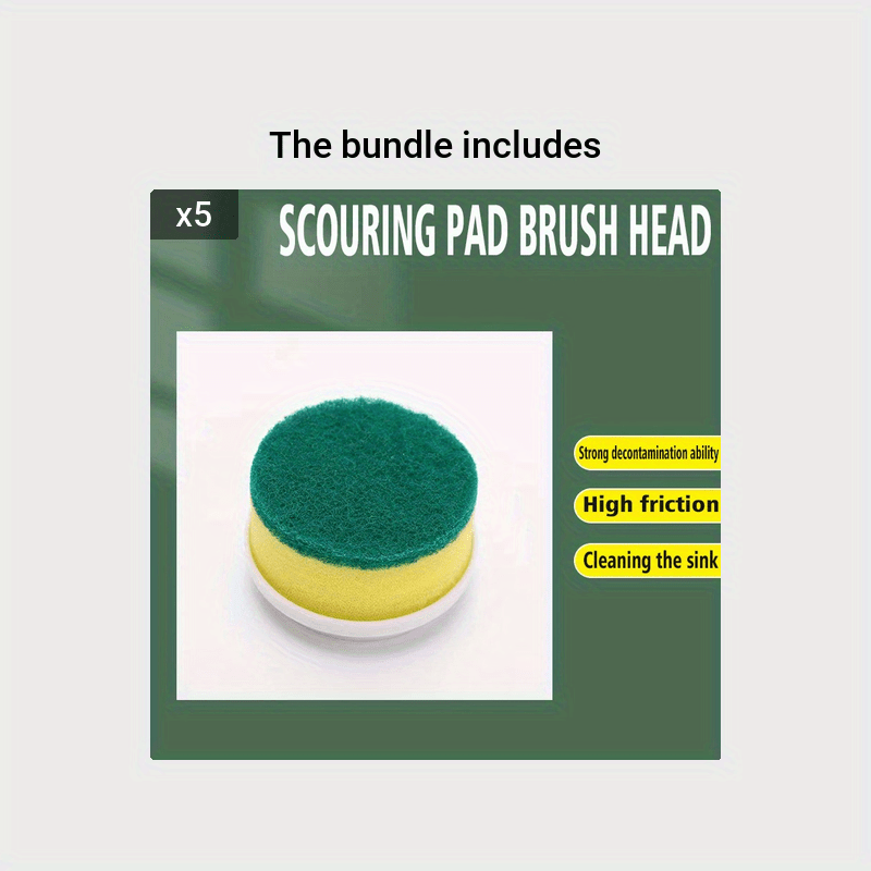 Cleaning Brushes Scouring Pad Kitchen Bathroom Cleaning Strong Bowl Brush
