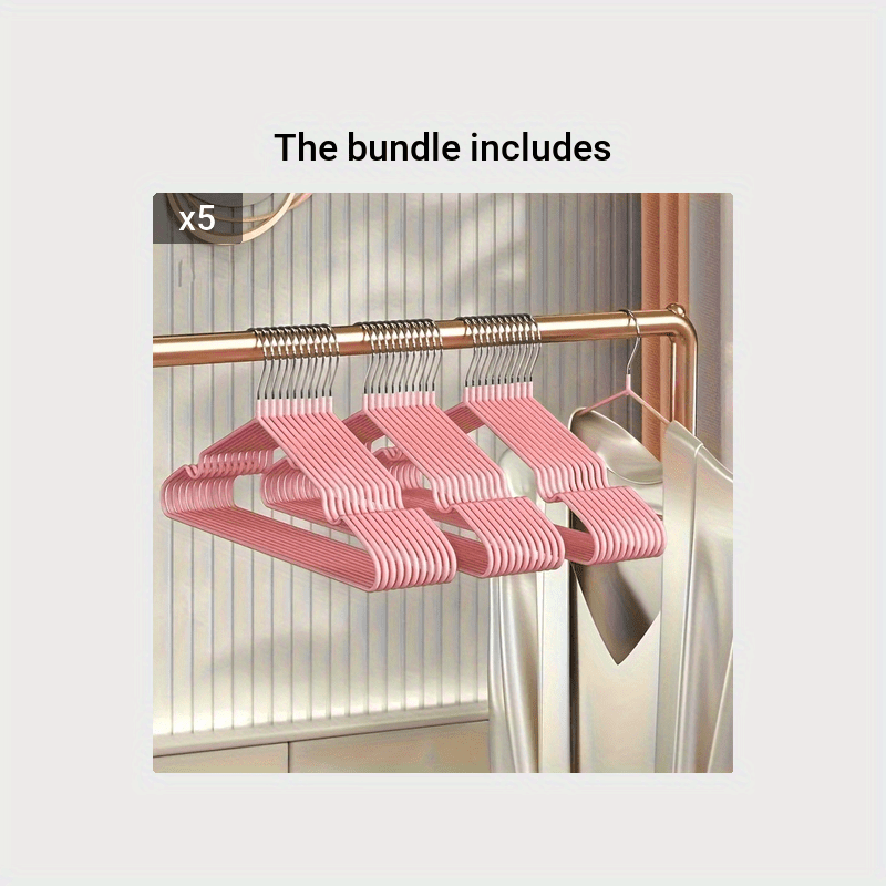 Metal Clothes Hangers, Dip Plastic Clothes Hangers, Household Non-slip  Thickened Adult Clothes Drying Rack, Traceless Clothes Hanger - Temu