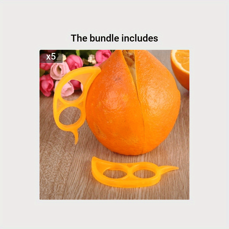 2pcs Orange Peeler Stainless Steel Citrus Peeler Fruit Peeler For