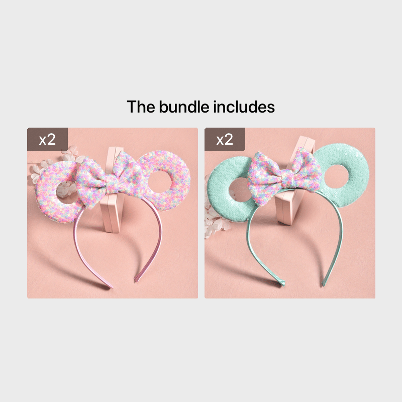 Sequin Mouse Headband Princess Costume Hair Accessories