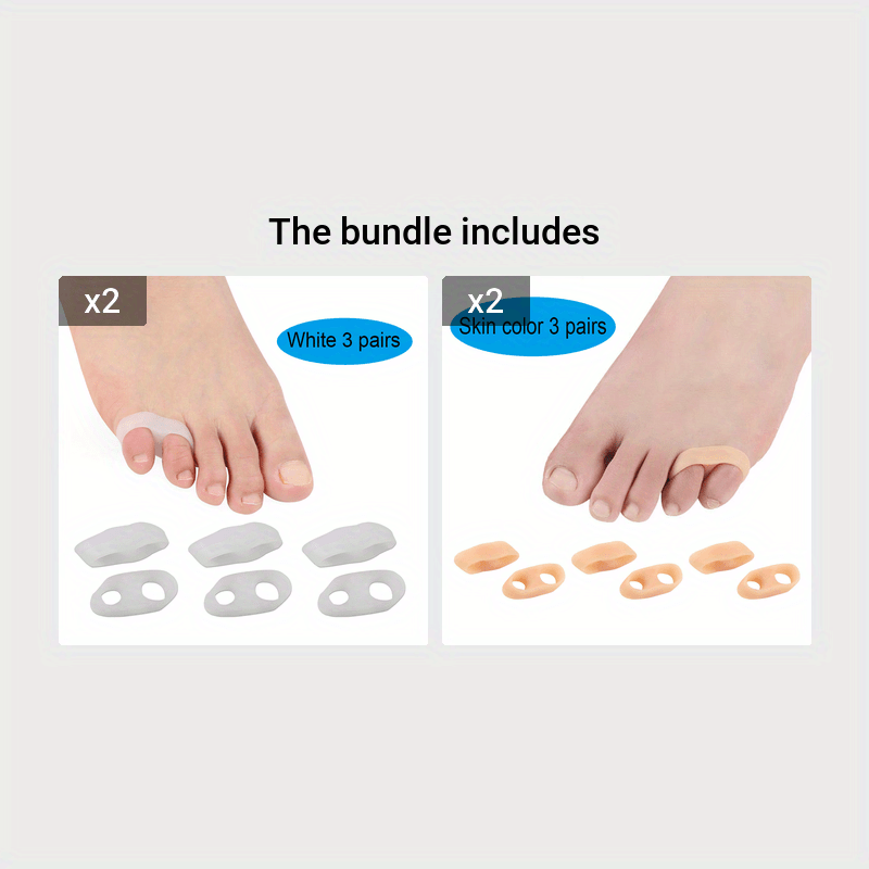 Toe Separators Gel Toe Protector Small Silicone Spacers