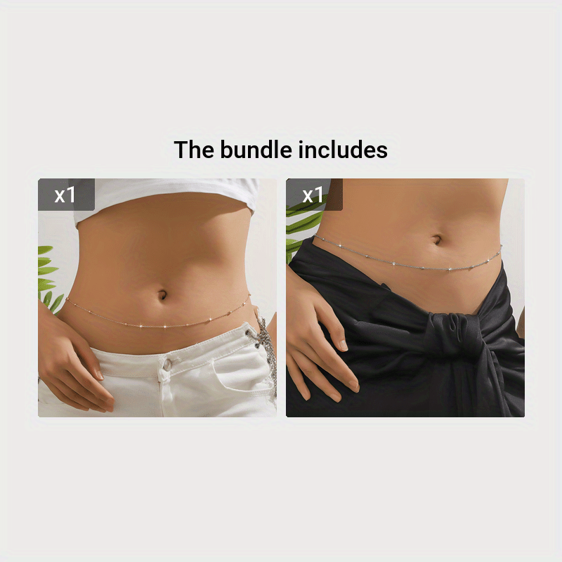Beaded Thin Waist Chain for Women