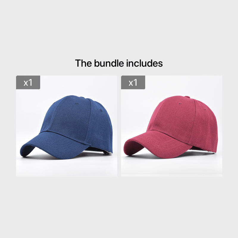 Solid Baseball Cap Street Retro Cap Sun Visor