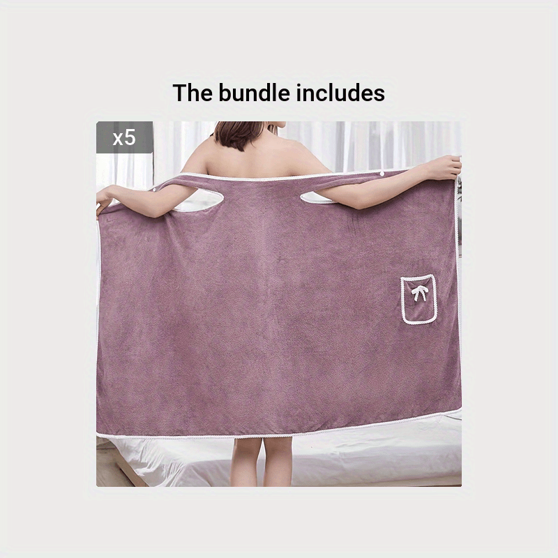 140x90cm Wearable Bath Towels Women's Bath Skirt Absorbent Bath