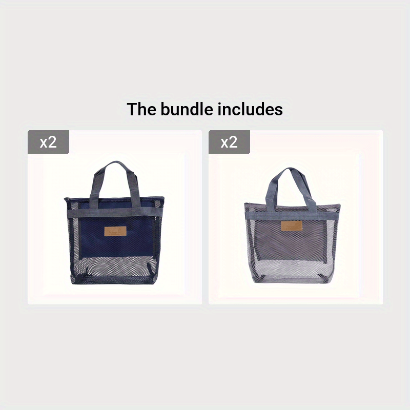 Waterproof Outdoor Toiletry Storage Mesh Bag for Traveling