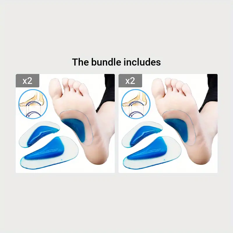 Arch Support Insoles: Get Relief From Flat Feet Flatfoot - Temu