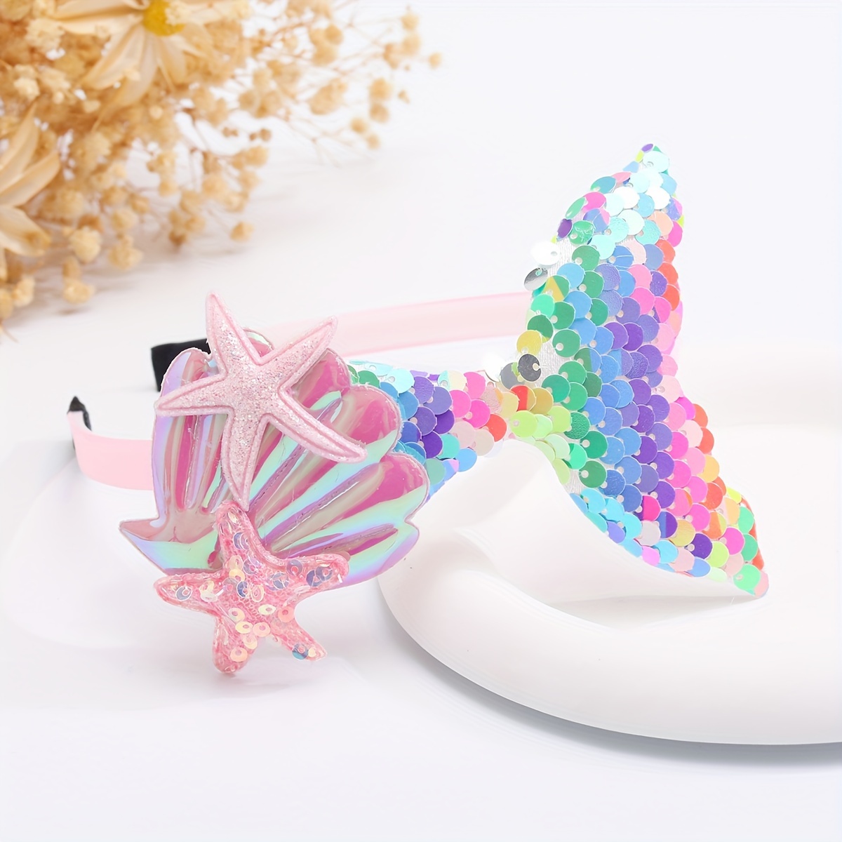 0.12in ) Mixed Size No Hole Gradient Mermaid Color - Temu