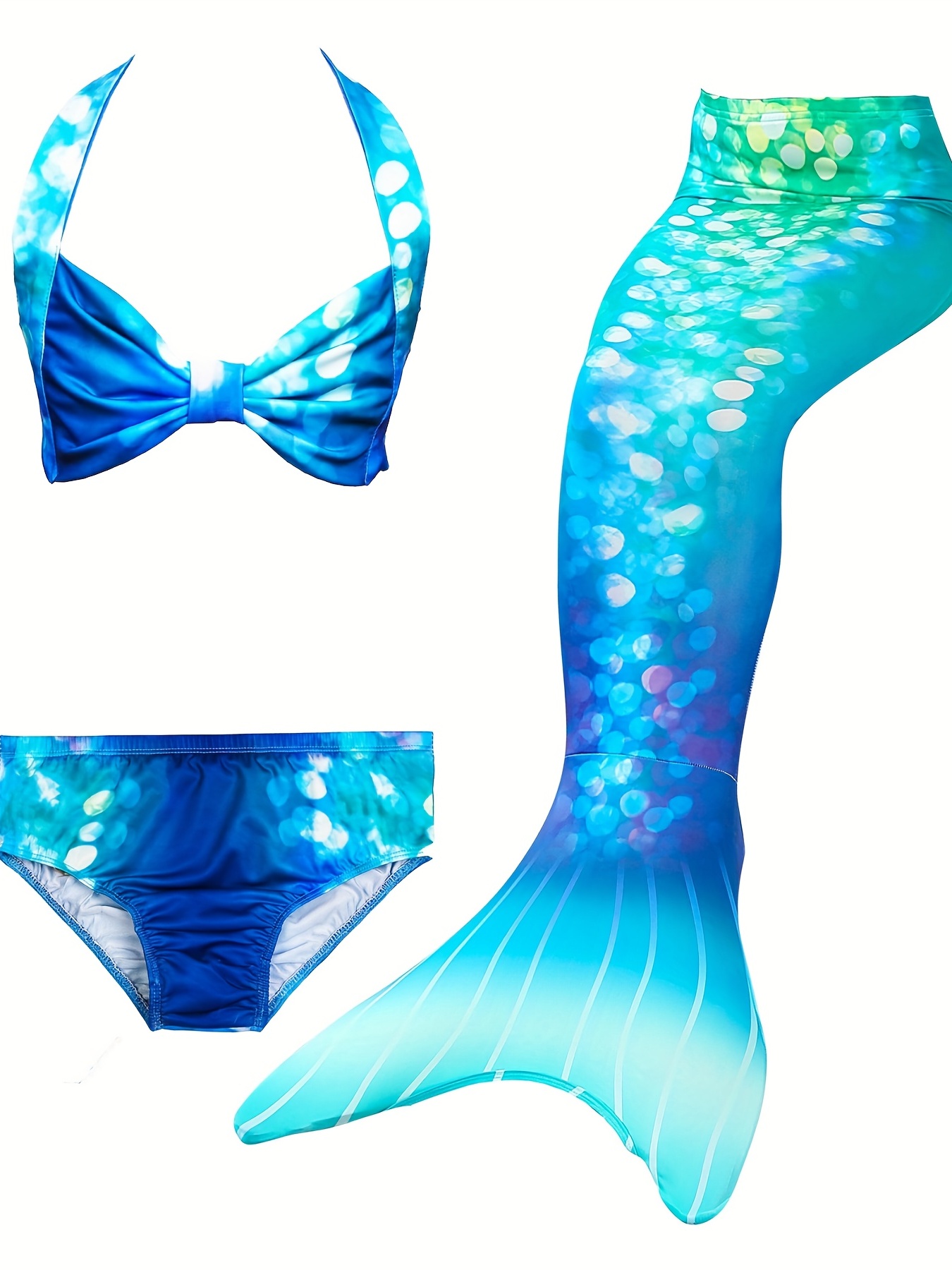 Bikini de cola de sirena para mujer, bañador de adulto, monoaleta