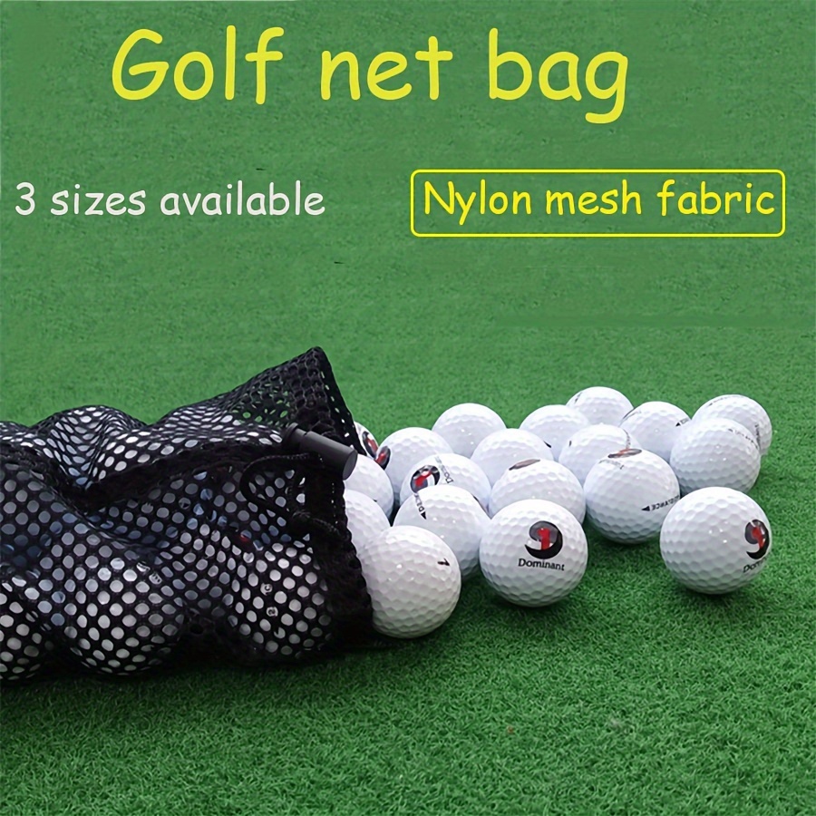 Filets de Rangement pour Balles de Golf Filet en Nylon Sac de Golf Sac de  Golf en Maille Nylon avec Cordon de Serrage - Accessoire de Golf pour  balles